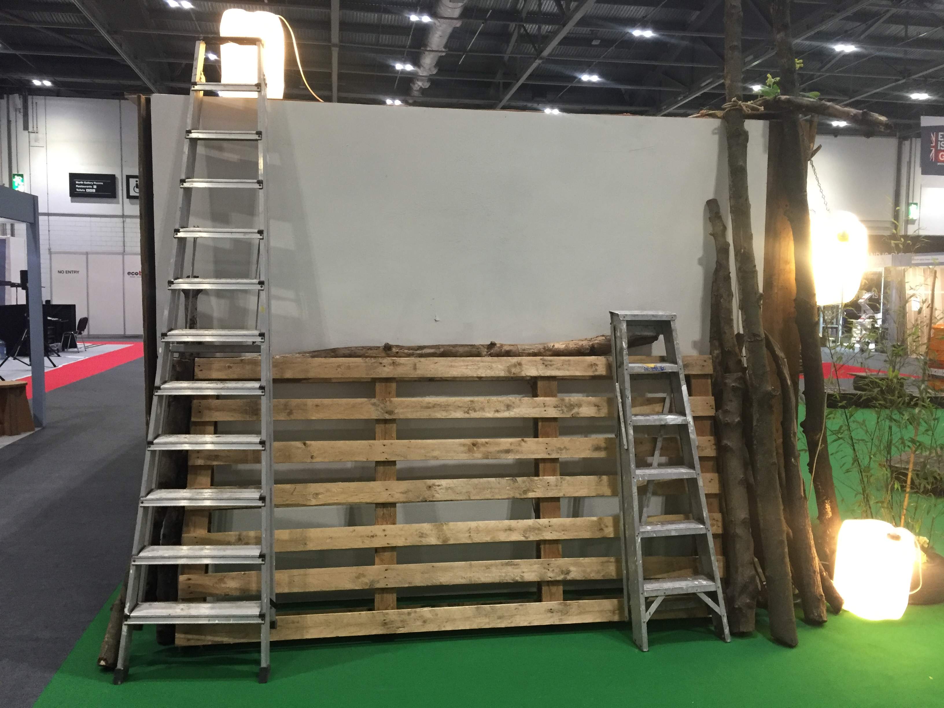 Pallets and ladders