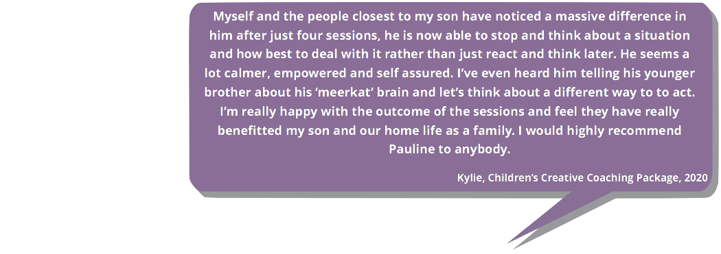 Testimonial. Myself and the people closest to my son have noticed a massive difference in him after just four sessions.