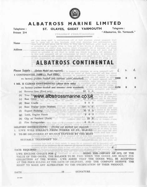 albatross continental 