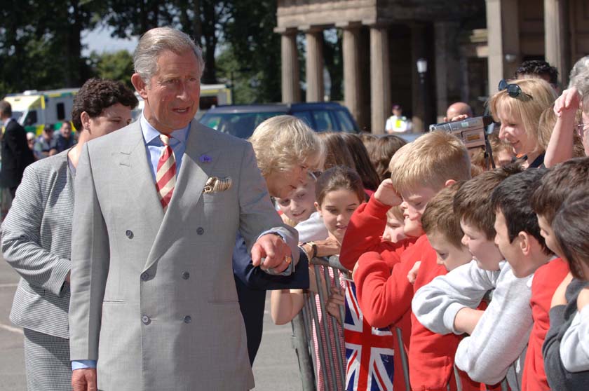 HRH Prince Charles and Camilla on a Royal visit to Chester