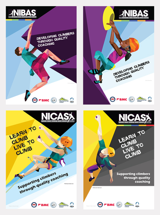 Designed and created for the National Indoor Climbing Award scheme.