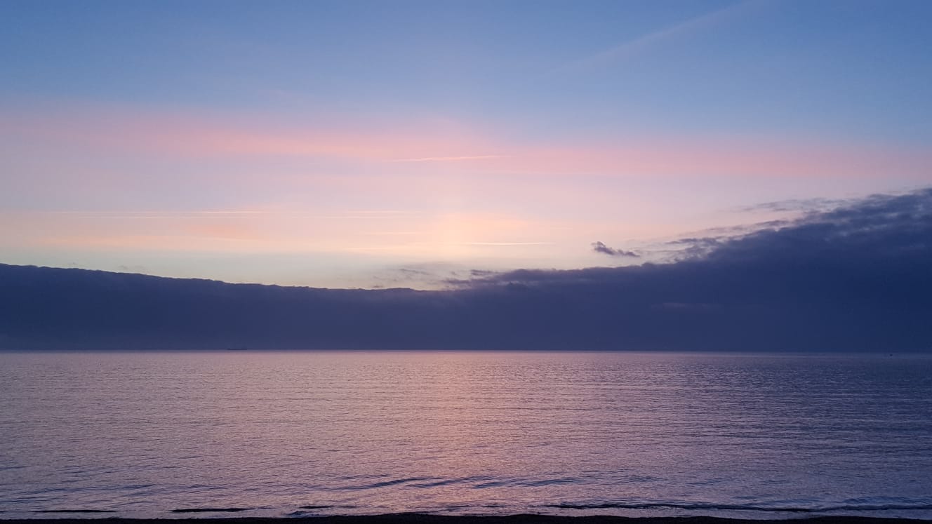 Pink Sunset on Weymouth Bay
