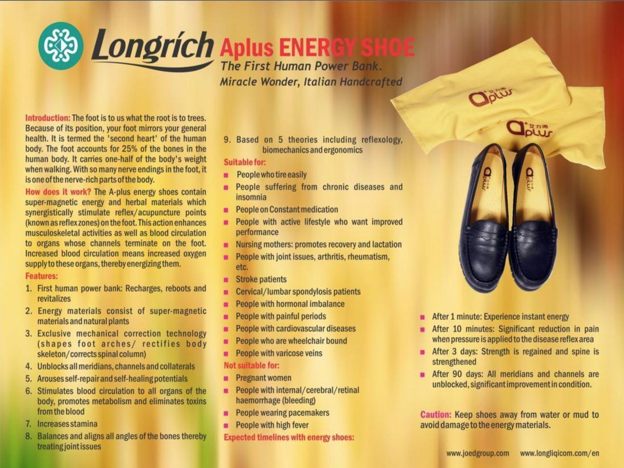 Longrich A-Plus FEMALE Energy shoes (240 PV)