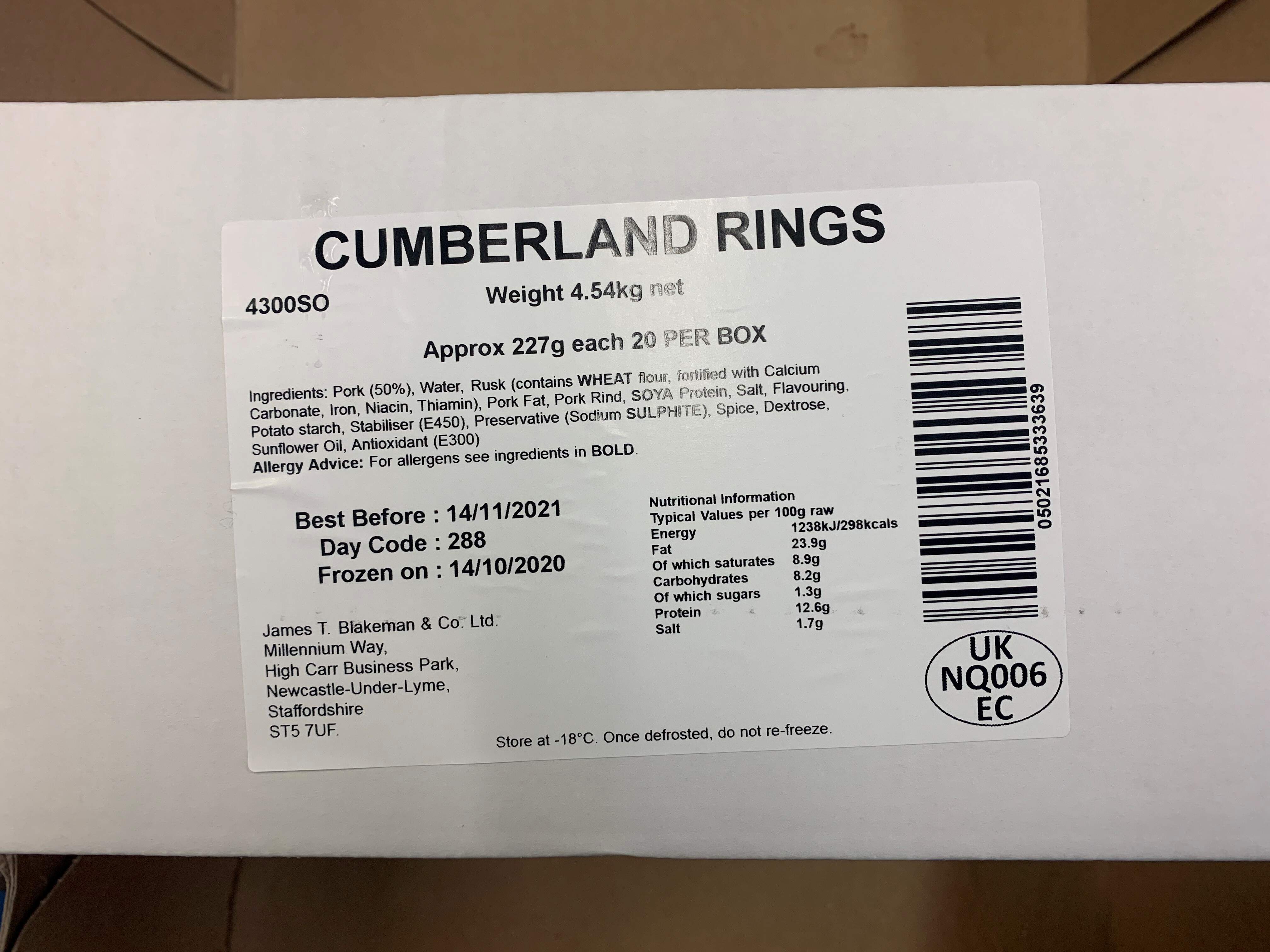 Blakemans Sausages - Cumberland Rings