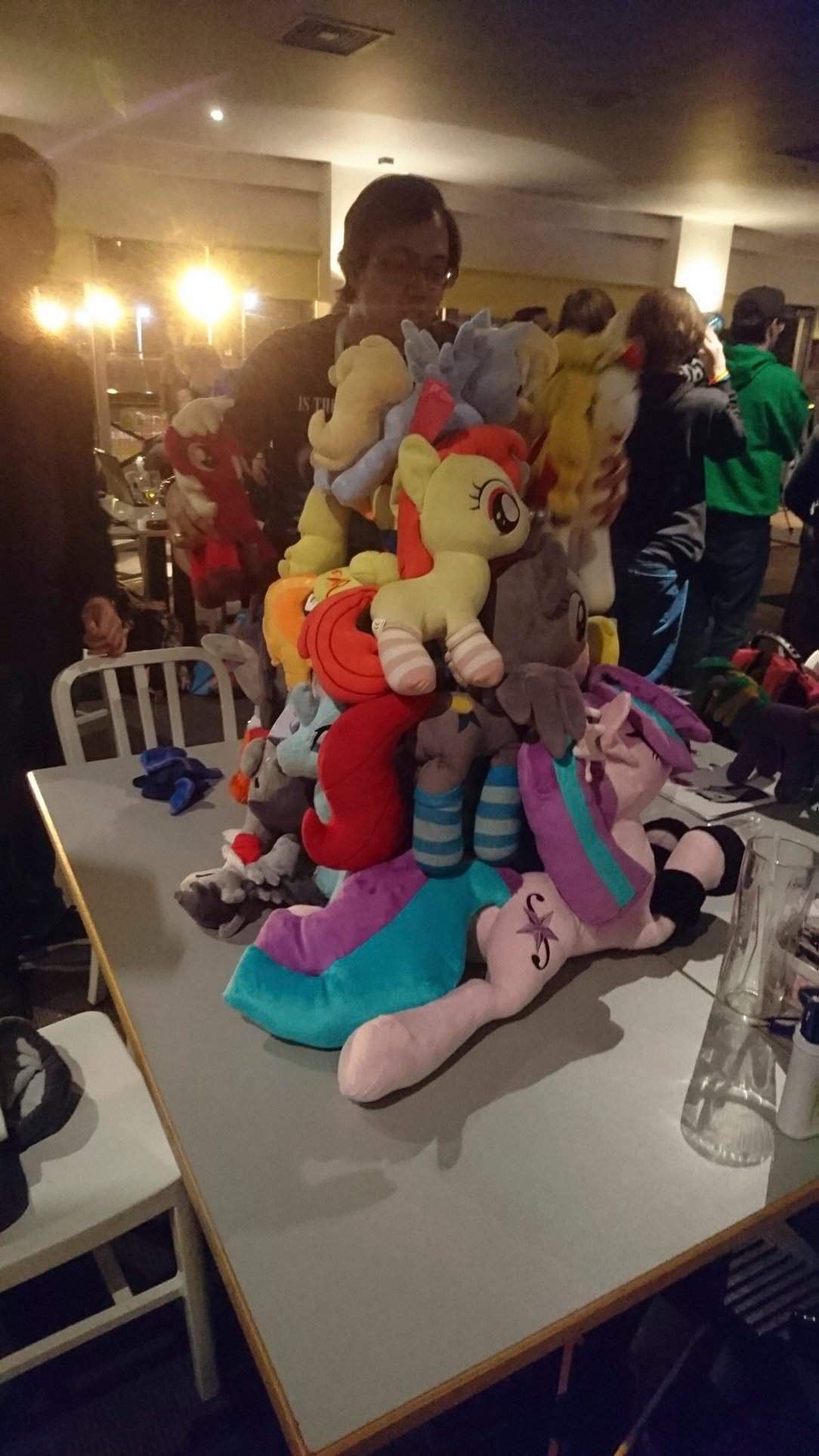 There's always a plushie stack to the moon at GI!