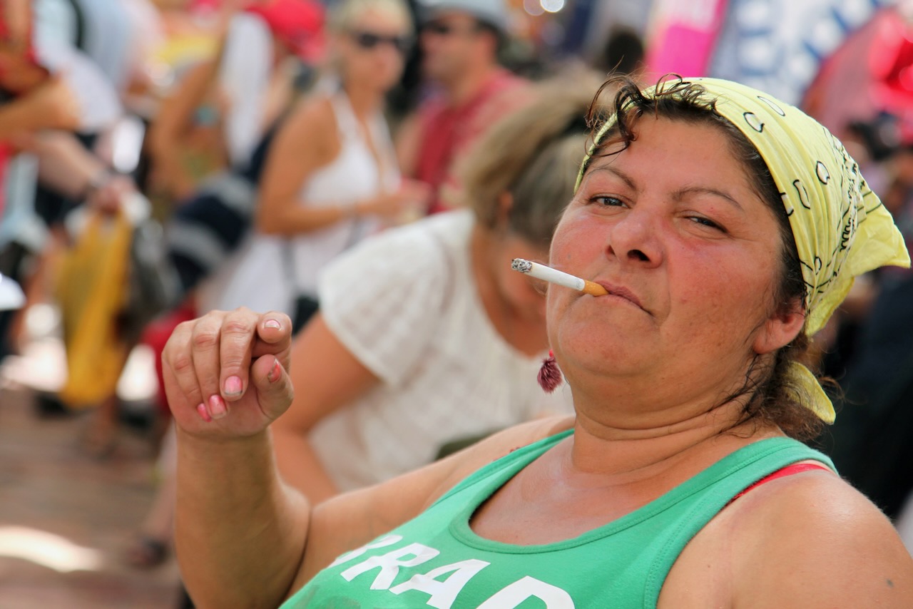 Photo of smoking woman in Malaga