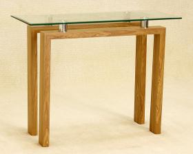 Newlyn Oak - Glass Console Table