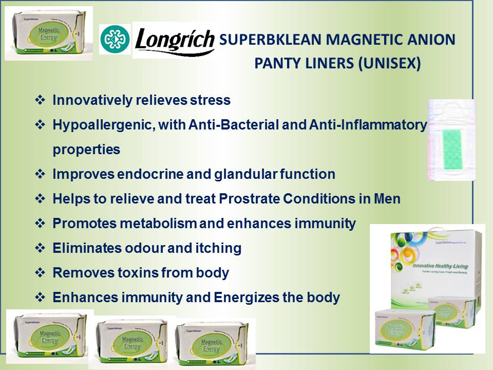 Longrich Superbklean Magnetic Anion Panty Liner  - Full Box (50 PVs)