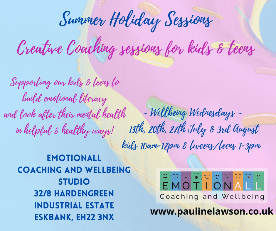 Image for Summer 2022 Creative Coaching classes for kids, tweens, and teens. Mindfulness, yoga, coaching, learning, transformation, emotions, friends, fun.
