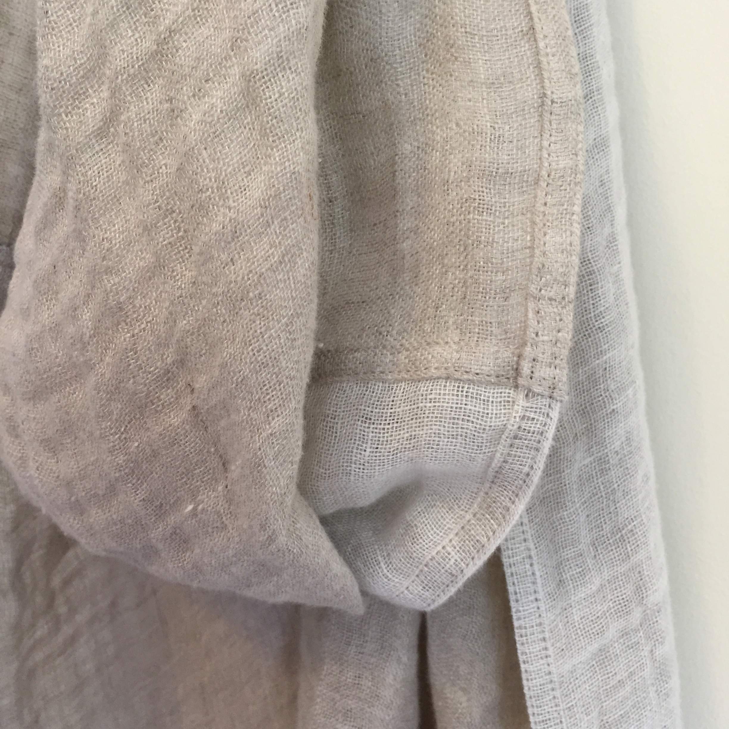 Extra Long Double Layered Linen Scarf