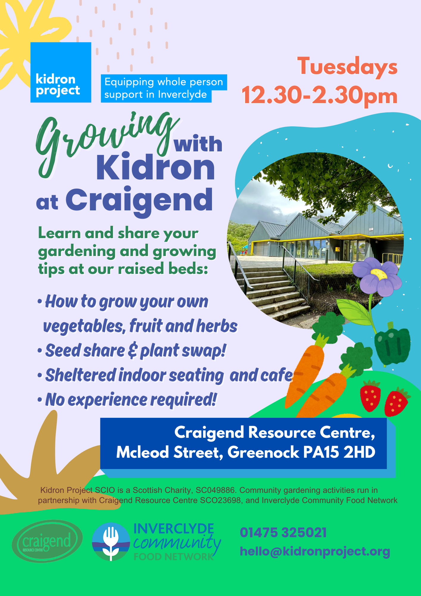 Craigend Centre Gardening Group flyer