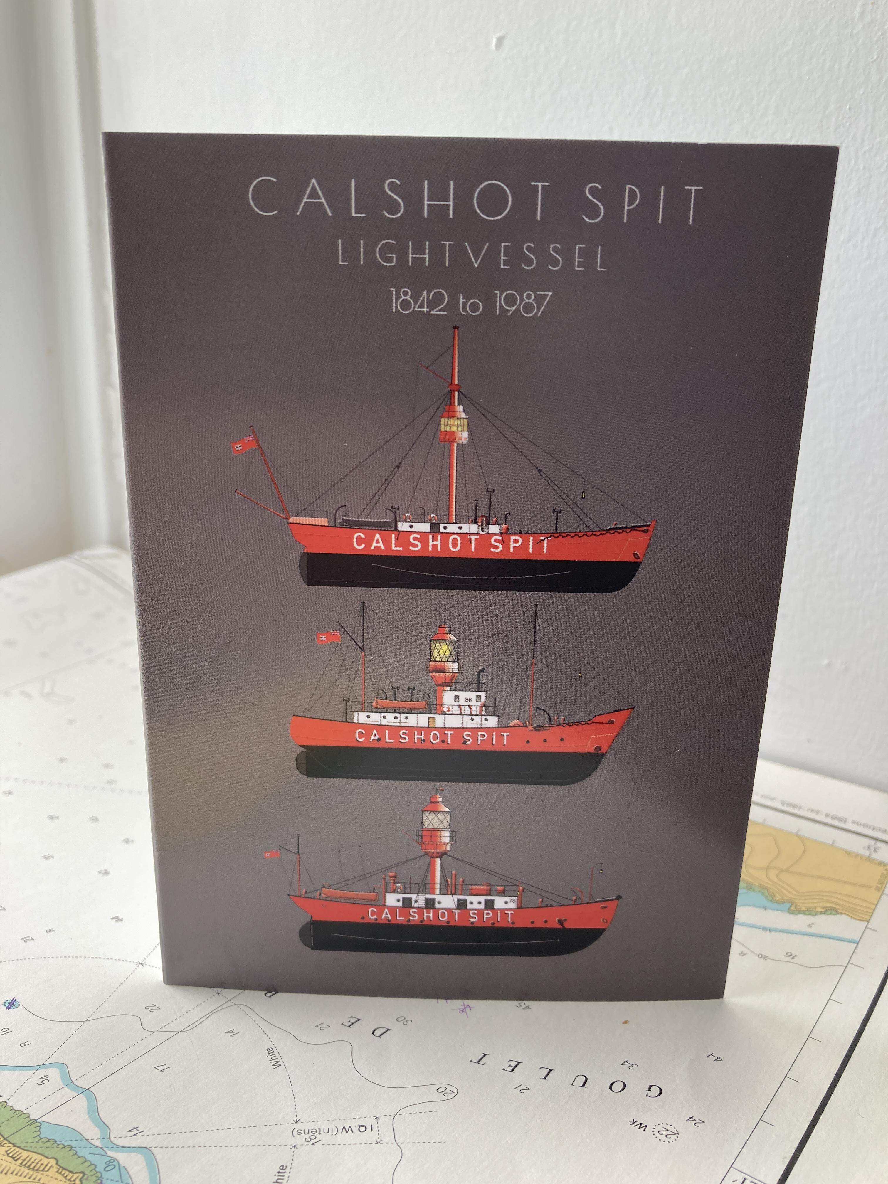 Calshot Spit Lightship - Greetings Card