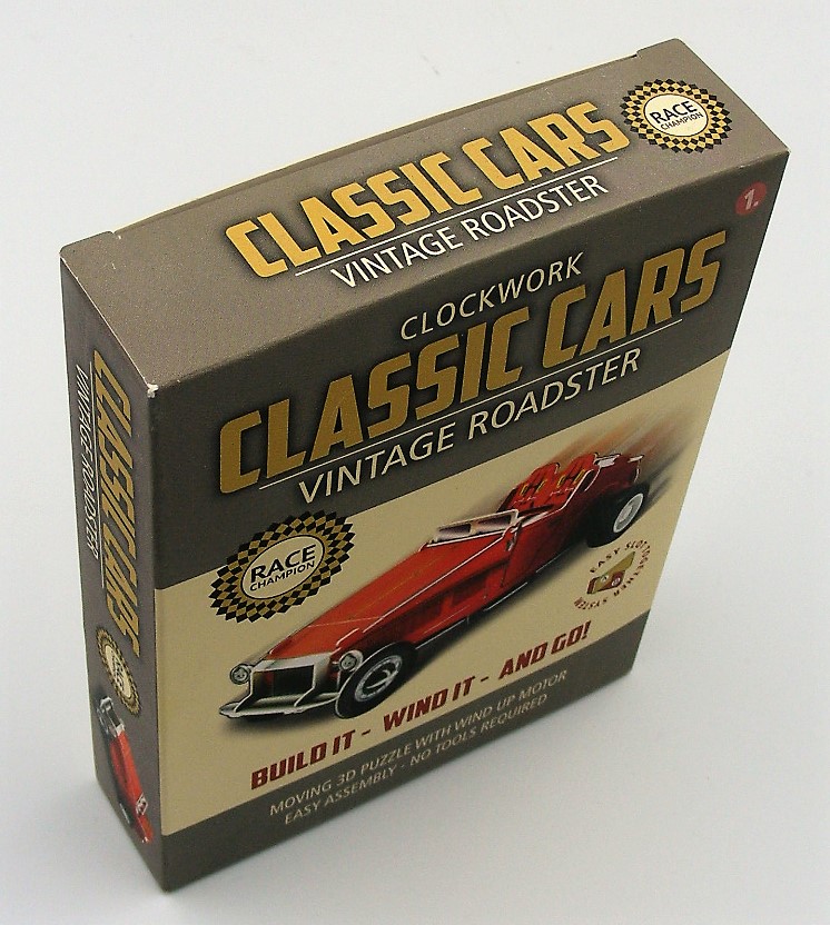 Clockwork 3D Classic Cars Build It Wind It And Go - VINTAGE ROADSTER