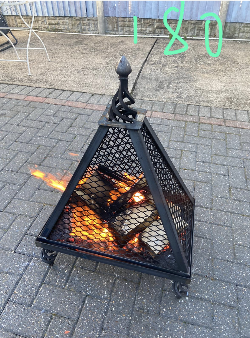 fire Pyramid burner bbq 600x400x900