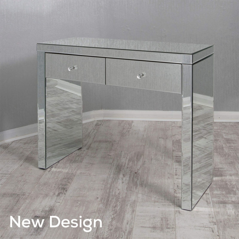 Designer Glass Console Table With Block Legs