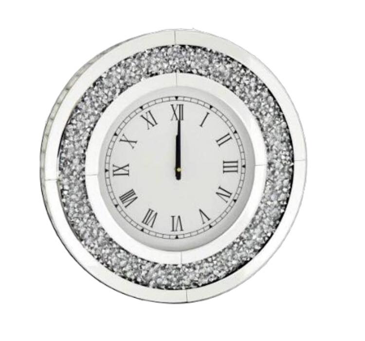 Crushed Crystal - Circular Designer Clock
