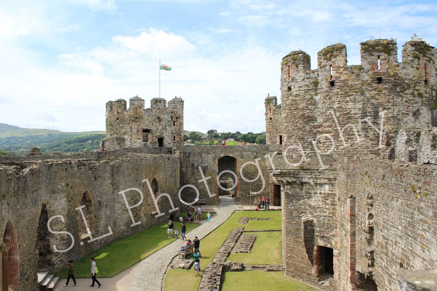 Welsh Castle View Canvas