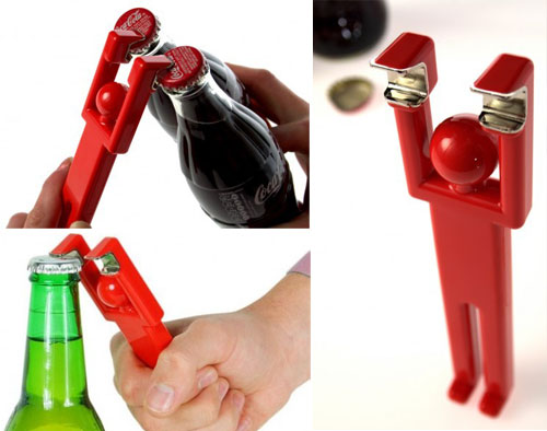 Retro red man bottle opener