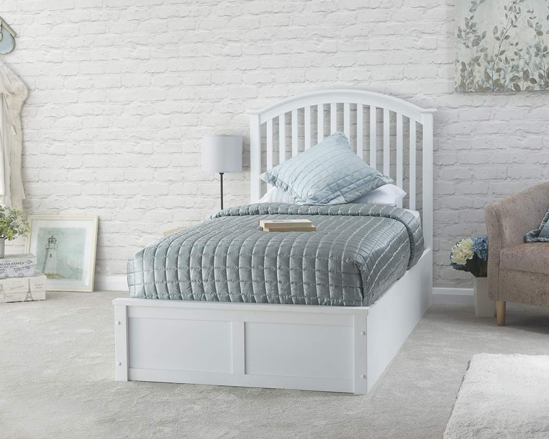 'Madrid' SOLID WOOD OTTOMAN STORAGE BEDSTEAD