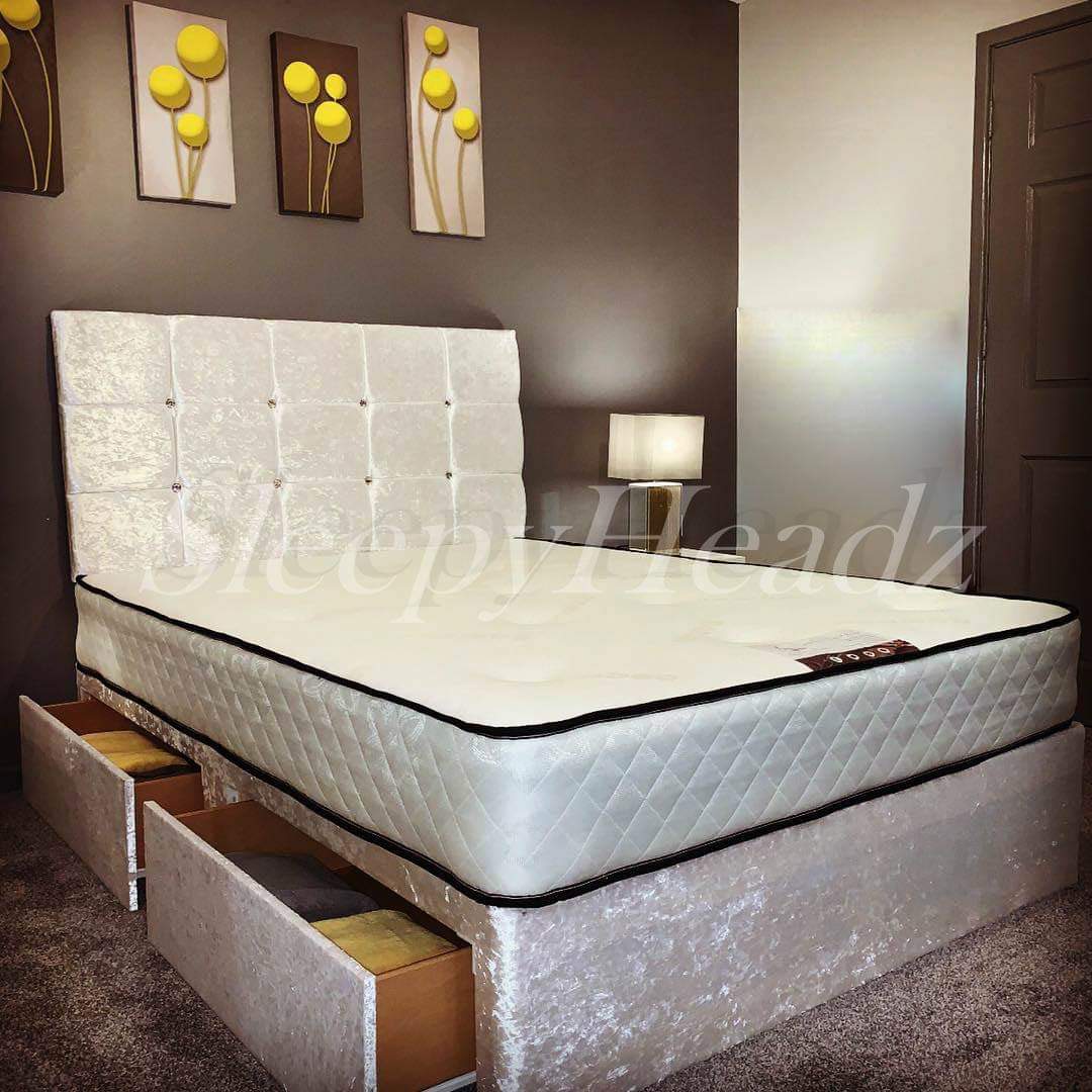 DIVAN Beds + Optional 10" Orthopaedic mattress