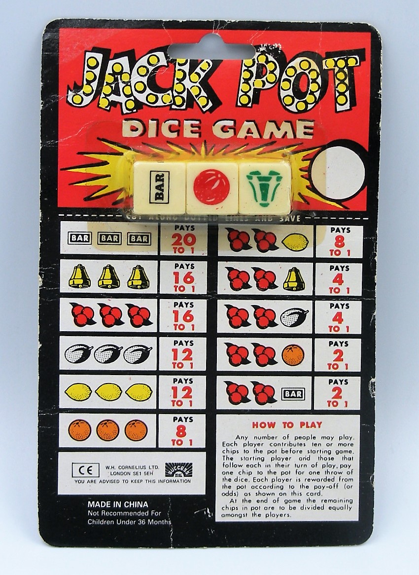 'Las Vegas' Jackpot Dice Game in original Packaging