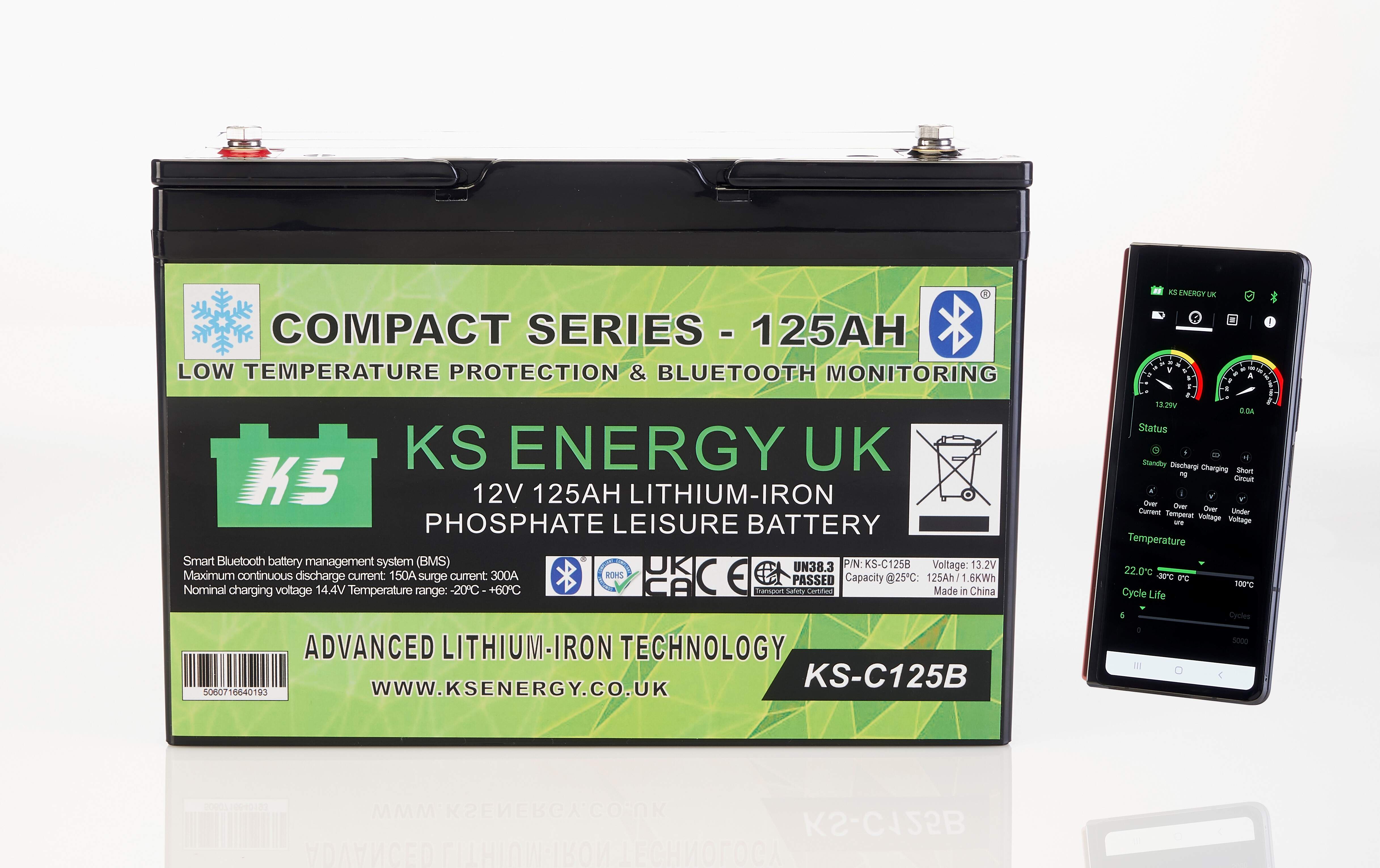 125AH 12V KS Energy Lithium Leisure Battery