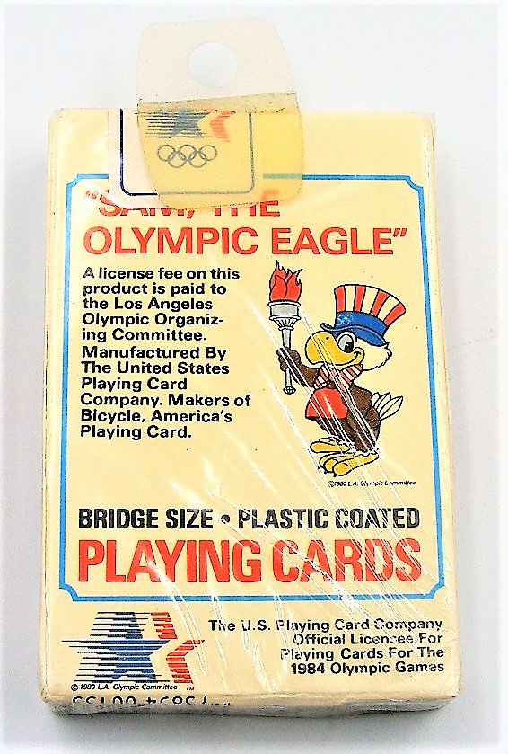 Original sealed Sam the Olympic Eagle playing cards 1984 Los Angeles