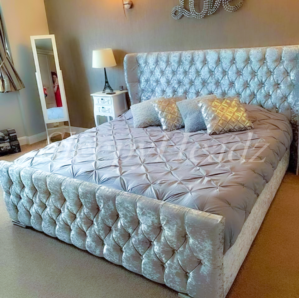 'OXFORD' Wingback Frame Bed