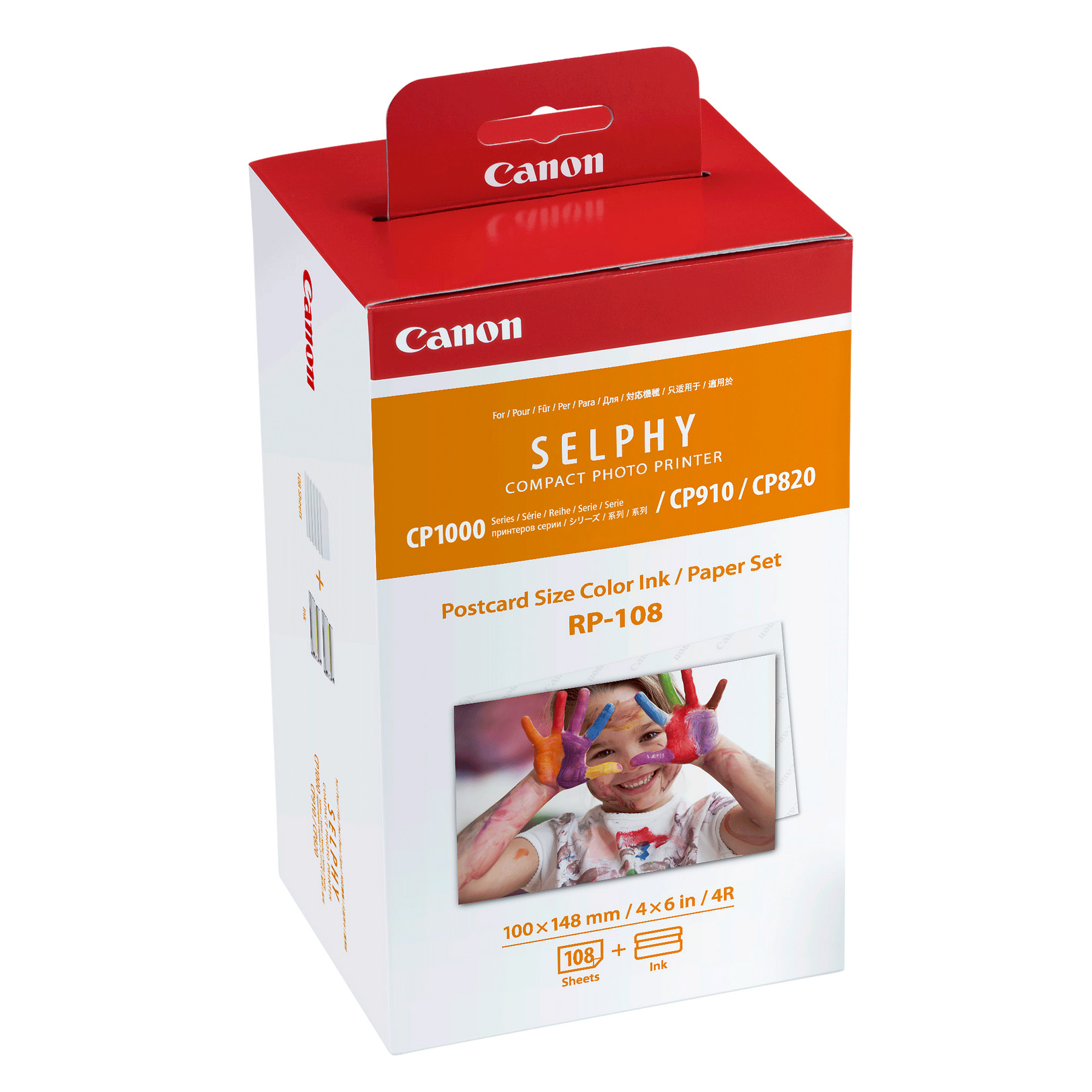 RP-108 Canon 4x6 inch 108 Prints for SELPHY CP1300 CP1200 CP1000 CP910 CP820 Genuine Canon RP-108IN