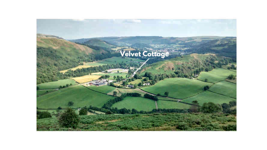 The stunning location of Velvet Cottage