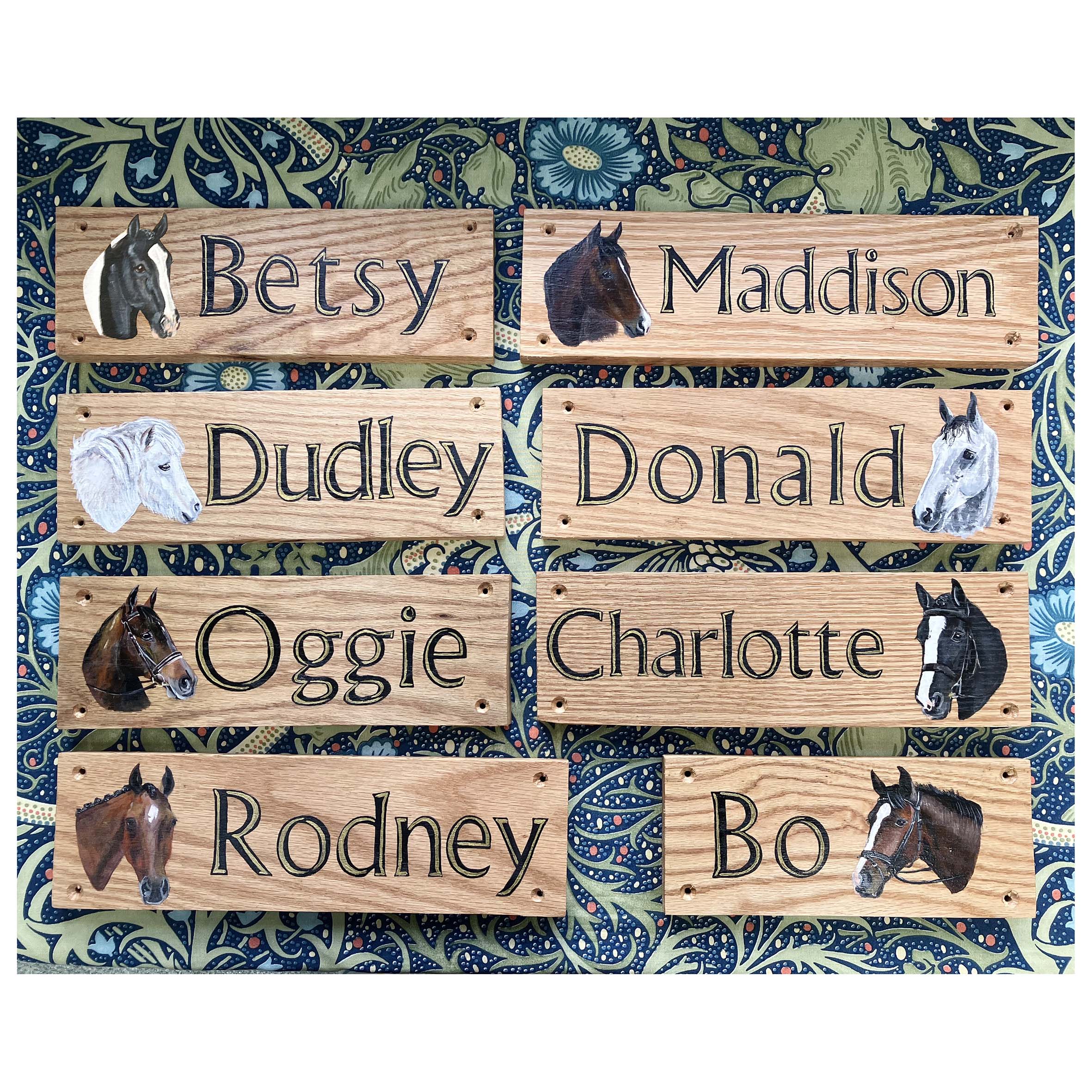 Stable Plaque Hand Painted