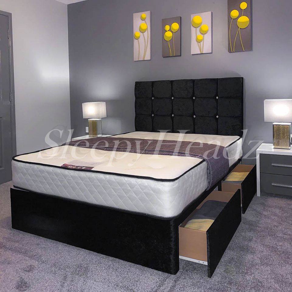 DIVAN Beds + Optional 10" Orthopaedic mattress