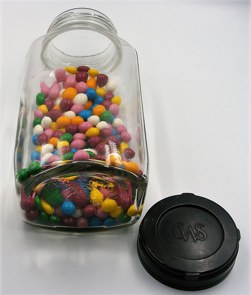 Original 1950’s Large Glass Traditional Sweet Shop Jar with CWS Bakelite screw lid