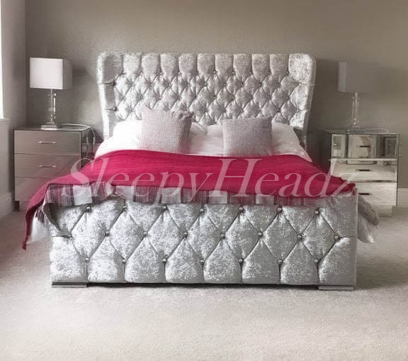 'OXFORD' Wingback Frame Bed