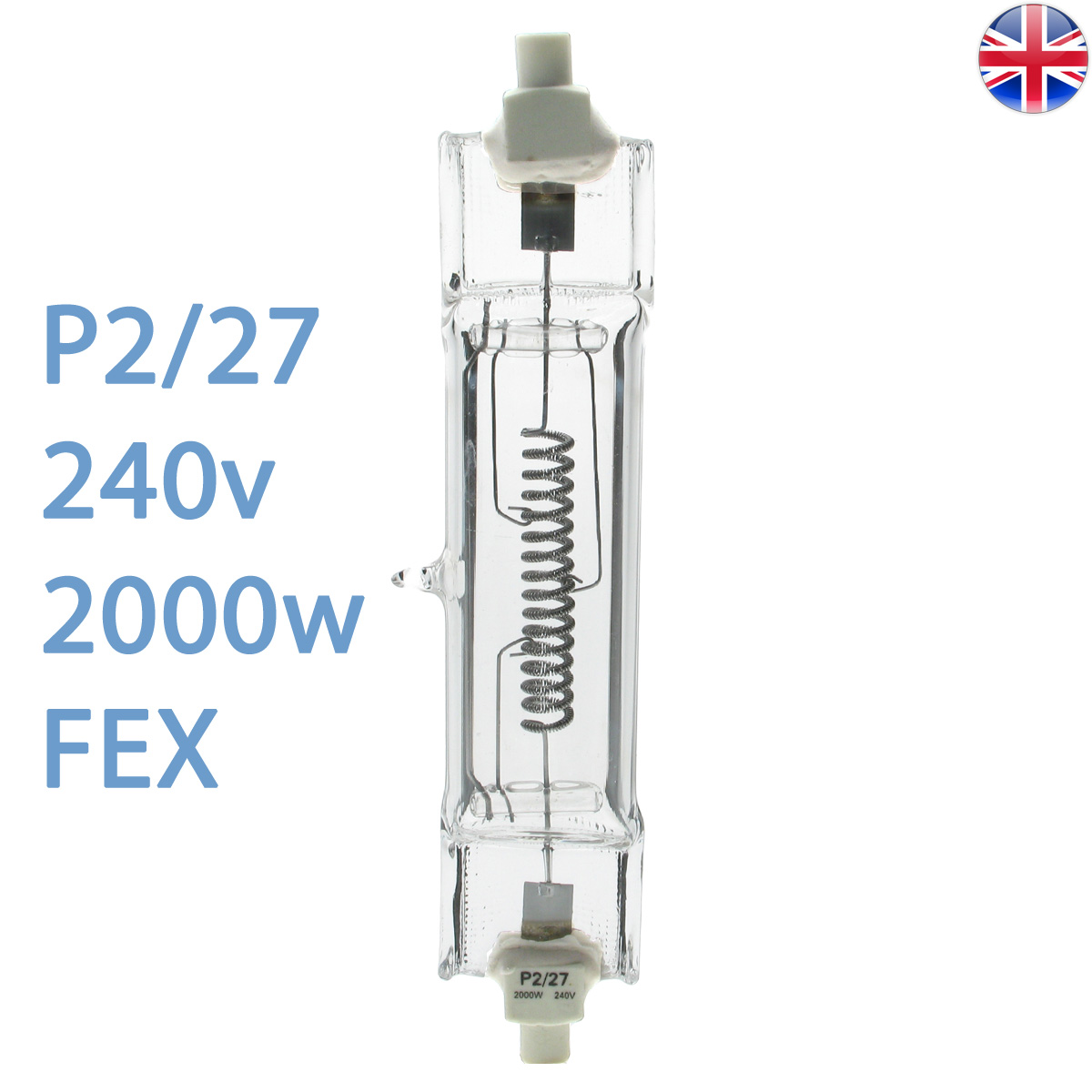 FEX P2/27 2000w Blonde Bulb 240v RX7s Photoluxe P2 27 2KW