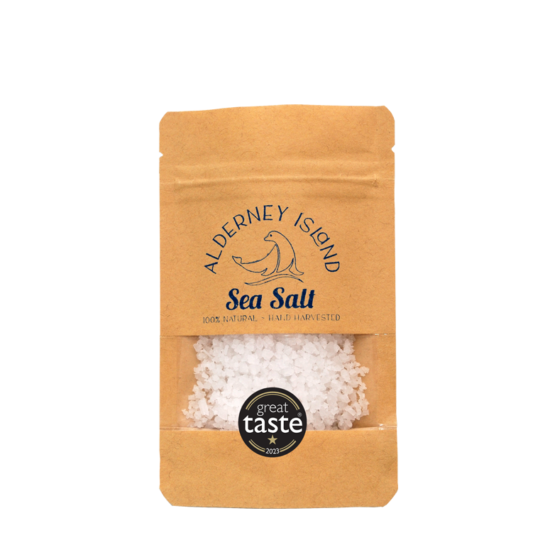 ALDERNEY ISLAND MEDIUM SEA SALT - 50g POUCH