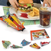 Airplane 50 foldable table placemats