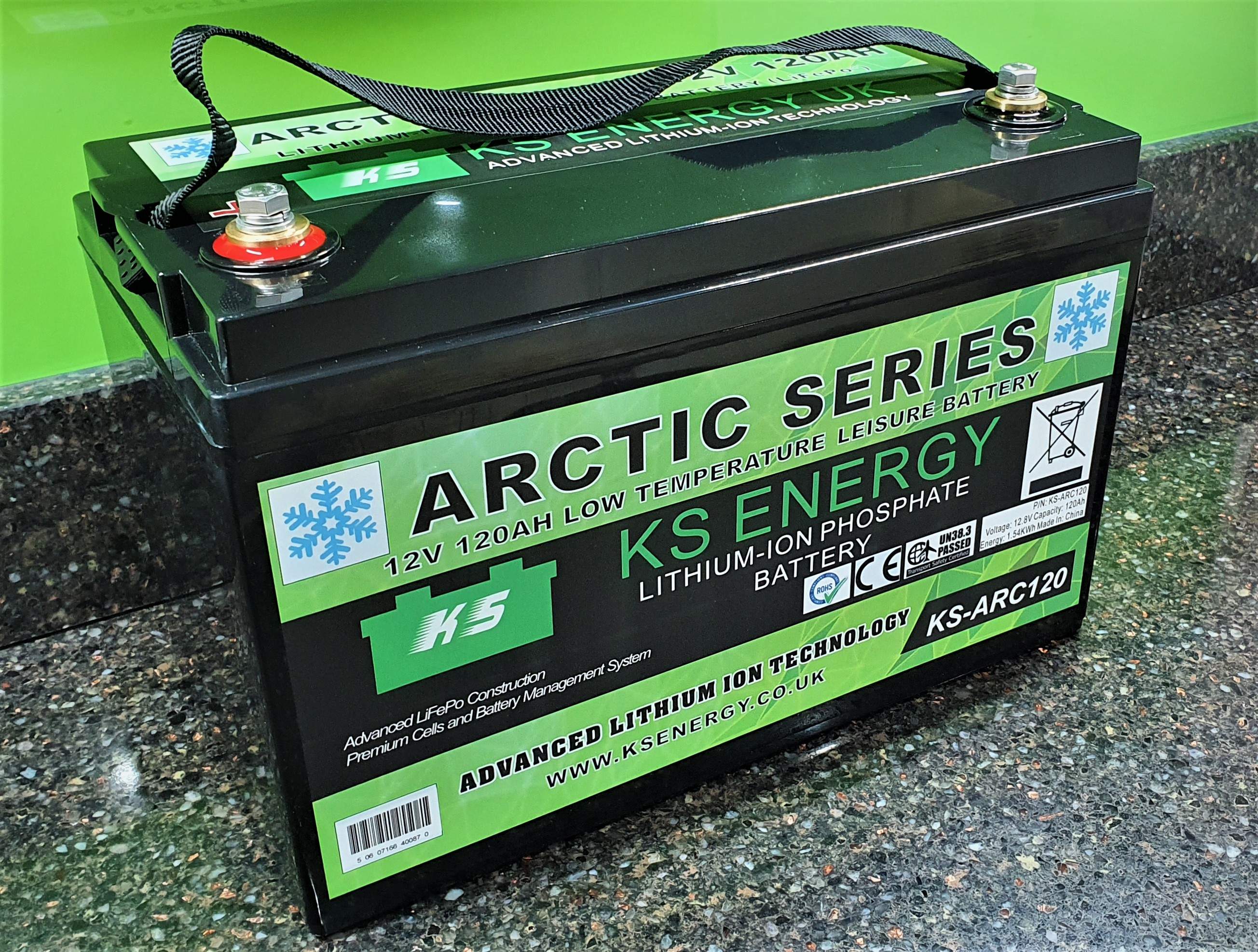 3c): KS-ARC120 12V 120AH Ultra Low Temperature Arctic lithium leisure battery