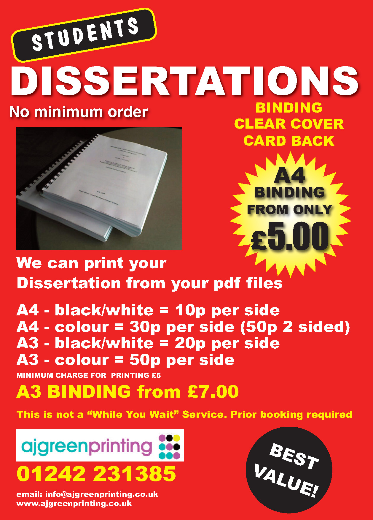 dissertation printing southampton