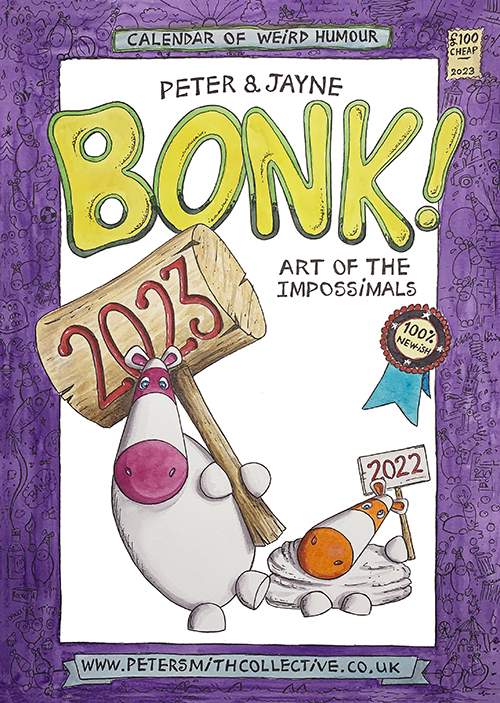 Deluxe Impossimal Calendar 2023 - Bonk! with A5 Watercolour Commission Of Your Choice