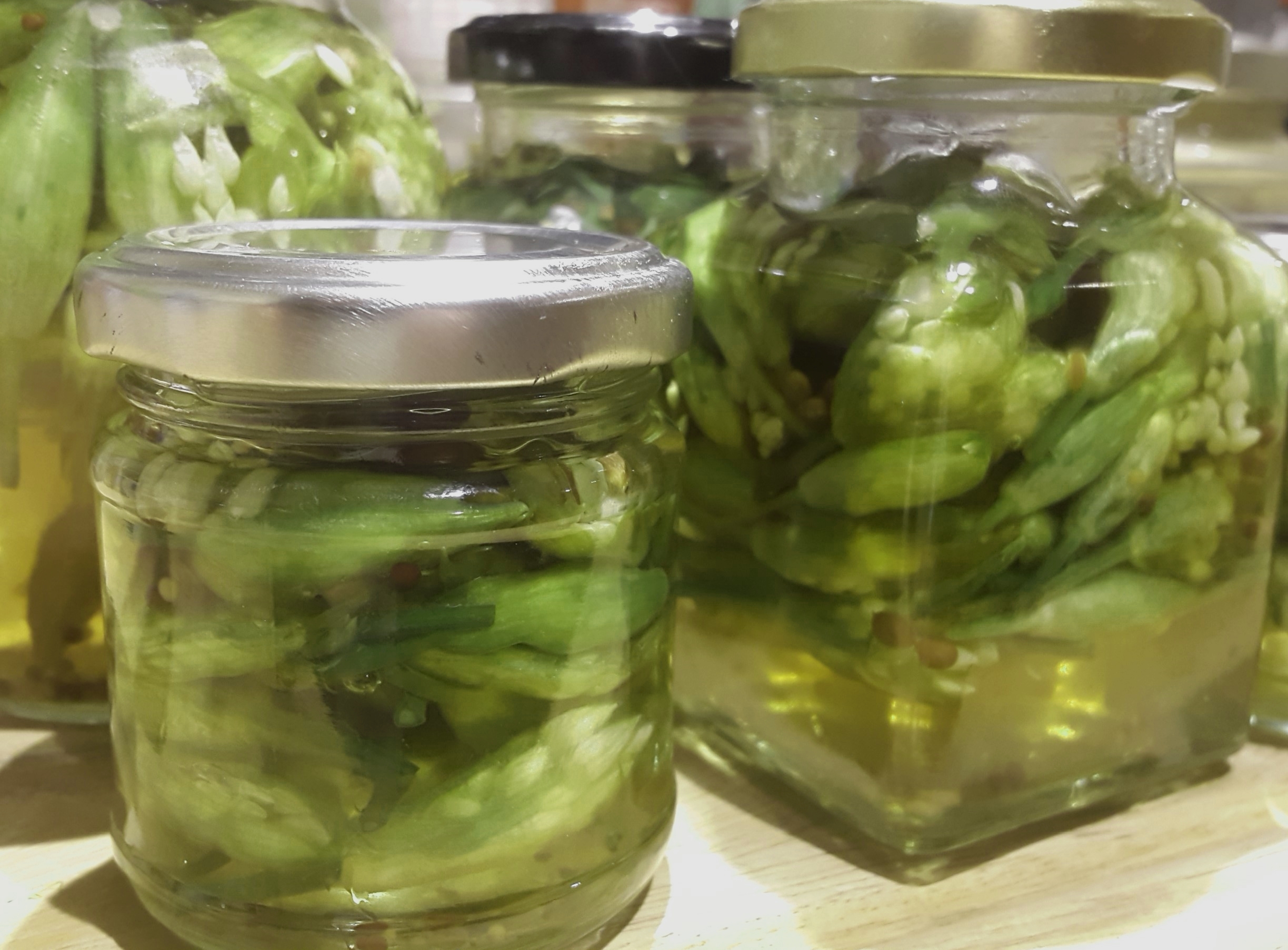pickled wild garlic budsjpg