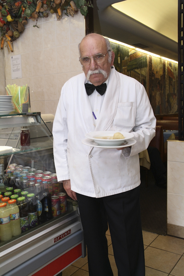 Known to be the oldest waiter - 80 years old.