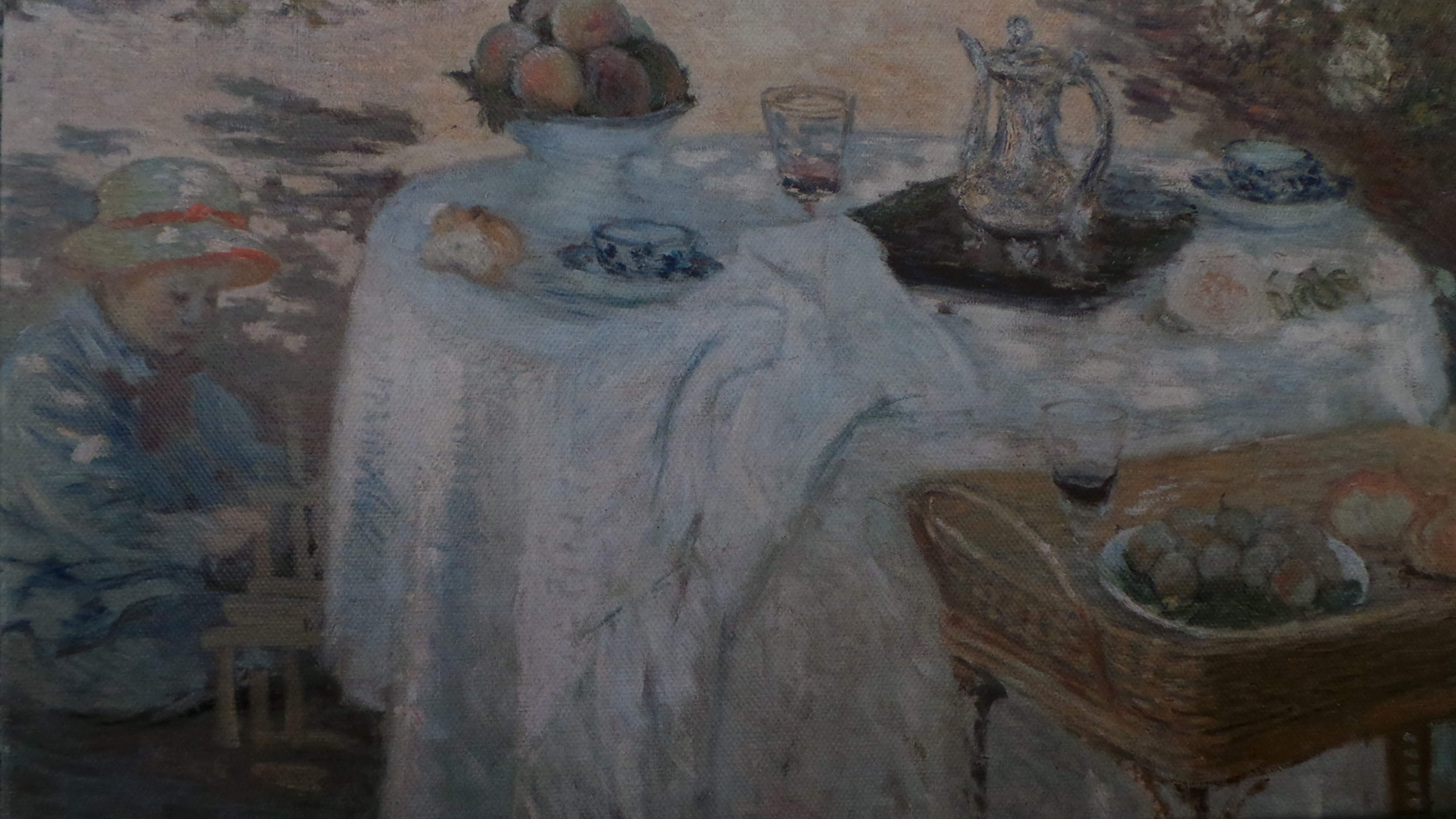 OLD MASTERS. Claude Monet - The Lunch(1873). UNFRAMED GICLEE PRINT.
