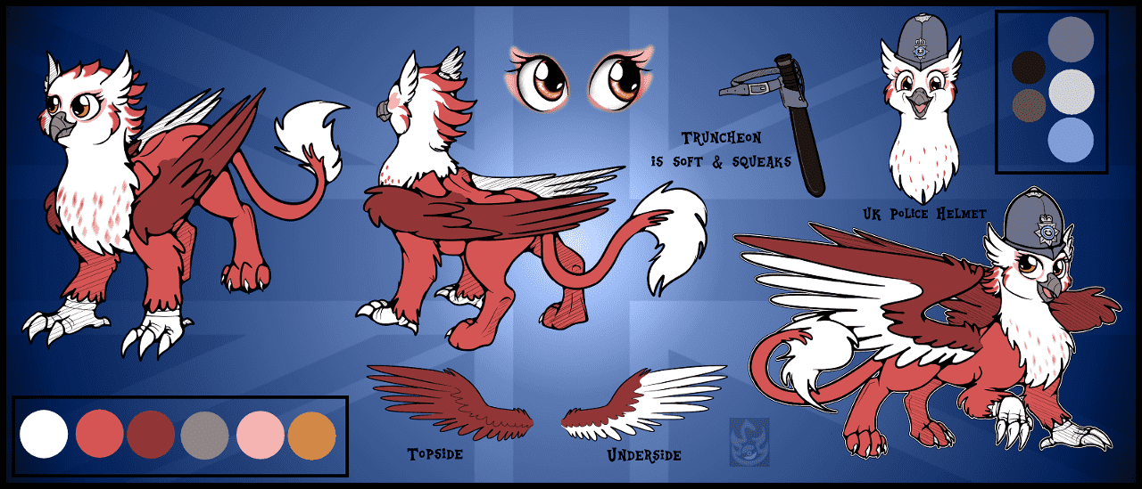 Bobbie's Ref. Sheet, in case you want to draw our lovely mascot!