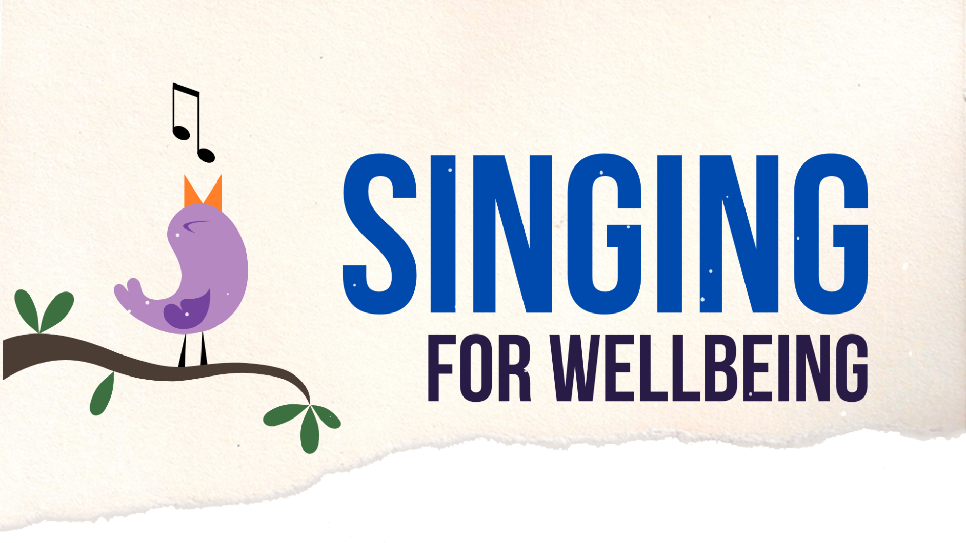 Singing for Wellbeing graphic