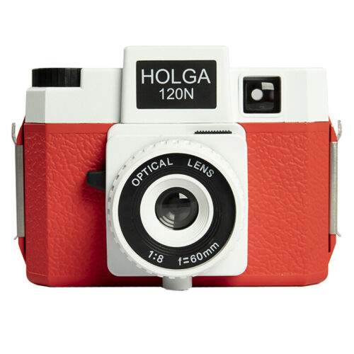HOLGA 120N White Red Film Camera