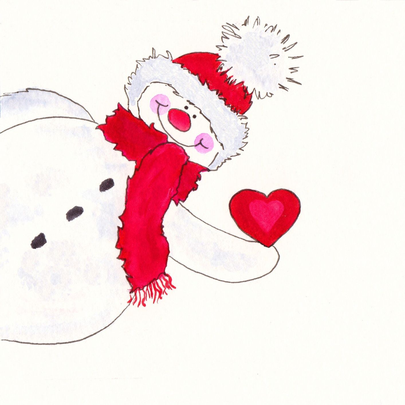 Christmas card: Snowman
