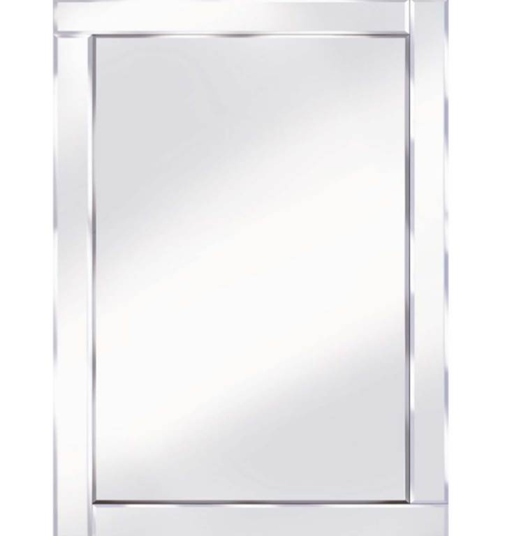 Bevelled Mirror With Plain Border - Clear Glass