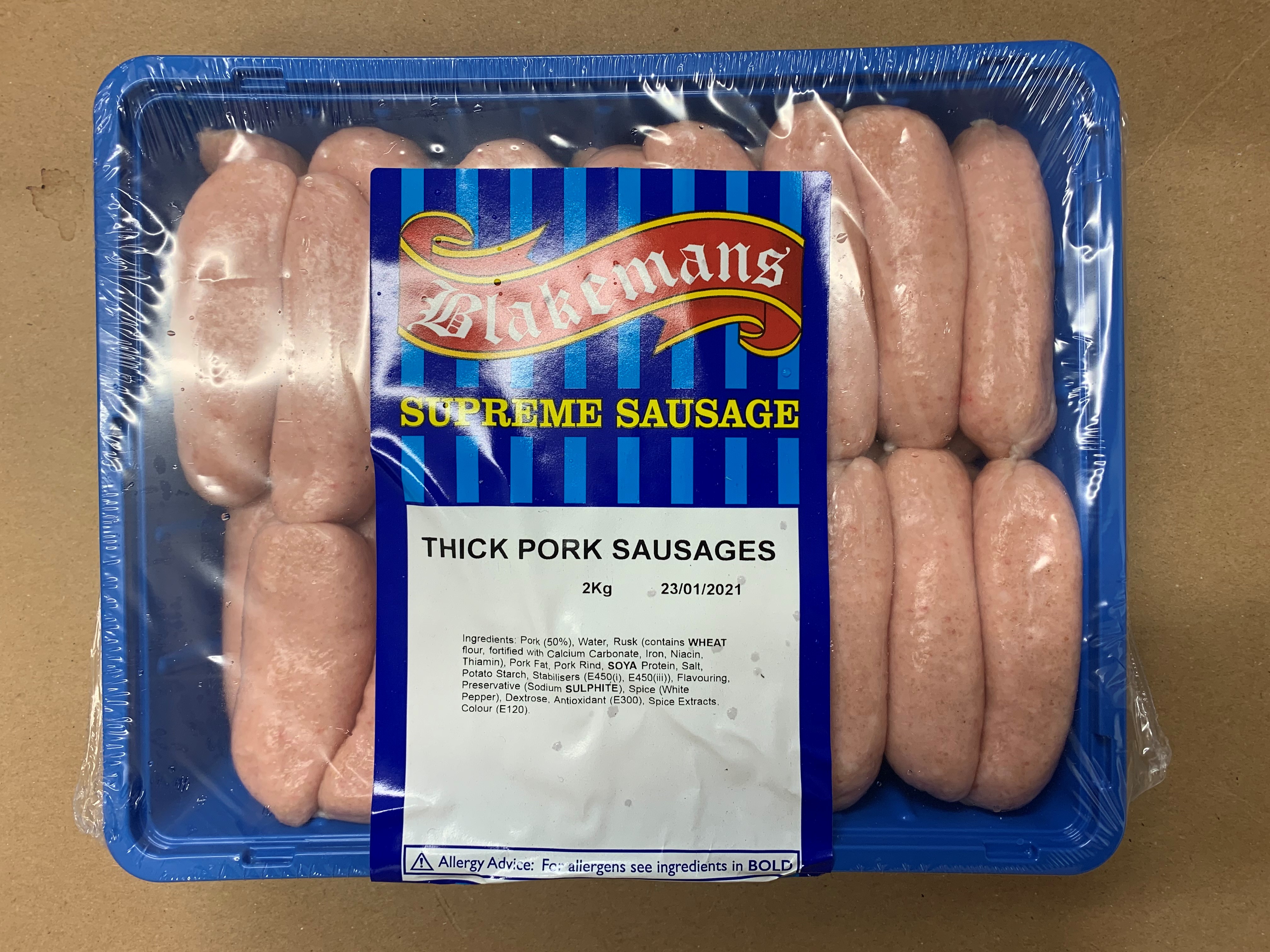 Blakemans Sausages - Fresh Supreme Pork