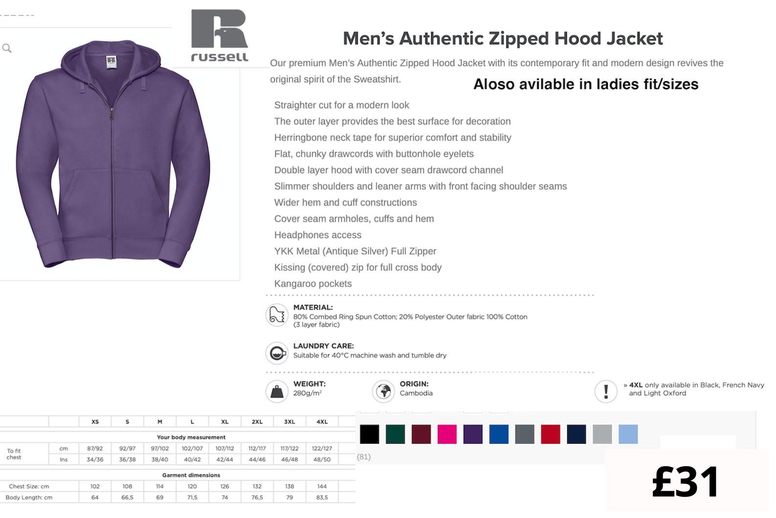 Jerzees/Russell embroidered hoodys hoodiesod custom embroidery clothing uniform workwear